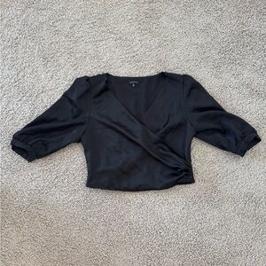 Dynamite Black Wrap Top